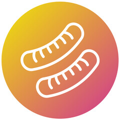 Sausage Vector Icon Design Illustration