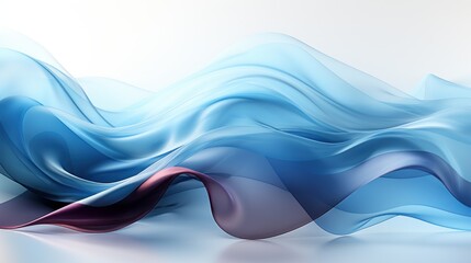 Blue wave shaped background illustration