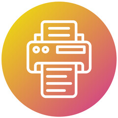 Printer Vector Icon Design Illustration