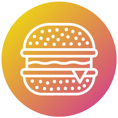 Hamburger Vector Icon Design Illustration