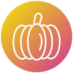 Pumpkin Vector Icon Design Illustration