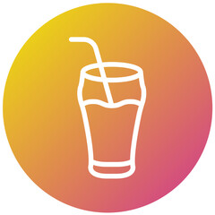 Cold drink Vector Icon Design Illustration