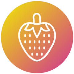 Strawberry Vector Icon Design Illustration