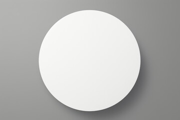 White Round blank sticker