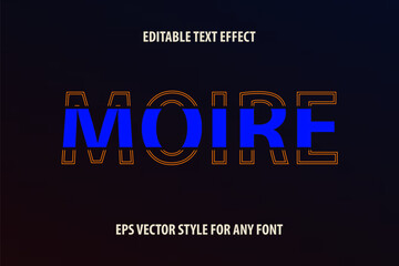 Editable text effect for design with partial fill and stroke
