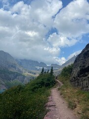 trail in the mountains