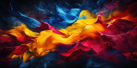 Beautiful colombian colors in artistic way