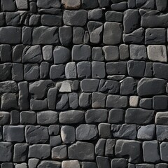 Cobble black Stone for wall or tile