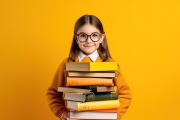 child with books