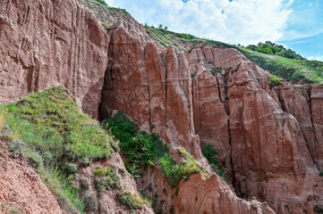 Rapa Rosie or red ravine Canyon near Sebes, Transylvania, Romania in Summer