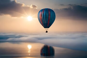 Fototapeta premium hot air balloon in the sky