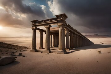 Fototapeta premium ruins of roman temple