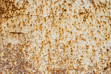 rusted wall metal structure