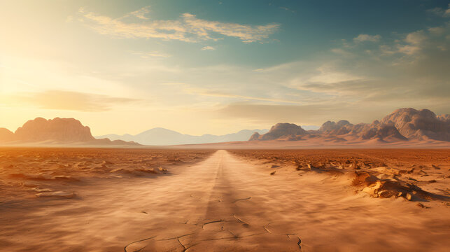 Desert road disappearing into the horizon © Your Landscape 