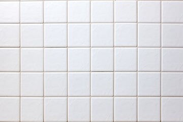 White tile wall chequered background bathroom floor