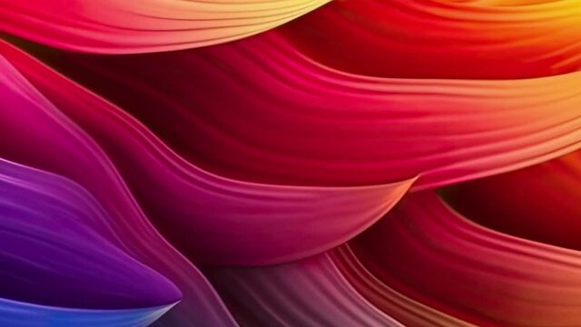 Waving Animated abstract coloured background.