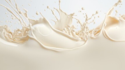 Pouring milk liquid splashes background