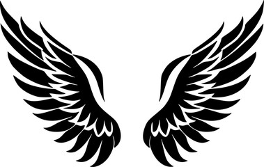 Obraz premium Angel Wings - Minimalist and Flat Logo - Vector illustration