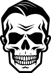 Skull | Minimalist and Simple Silhouette - Vector illustration