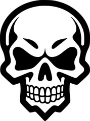 Fototapeta premium Skull - Minimalist and Flat Logo - Vector illustration