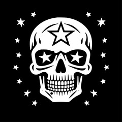 Skull - High Quality Vector Logo - Vector illustration ideal for T-shirt graphic