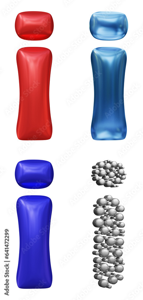 Poster set of alphabet letter i in 3d rendering isolated on transparent background for education and text c