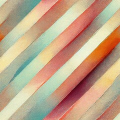 Abstract Watercolor: Thin Diagonal Stripes in Vibrant Hues Evoke Dynamic Energy and Movement