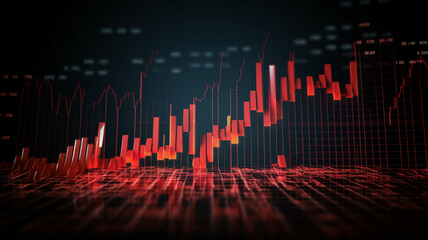 stock market forex stick graph chart.
