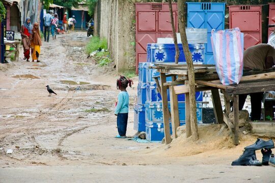 workers on the street