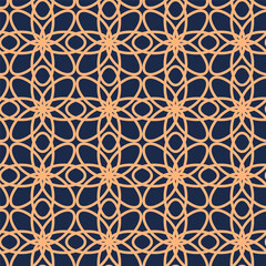 Vector. Seamless mediterranean geometric pattern, ornamental swatches. Talavera template. Portuguese Azulejo. Turkish decoration. Moroccan mosaic. Spanish porcelain. Ceramic dishes, folk ornament.