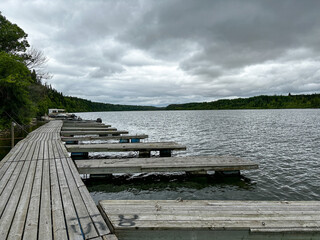Floating Dock on Saskatchewan River