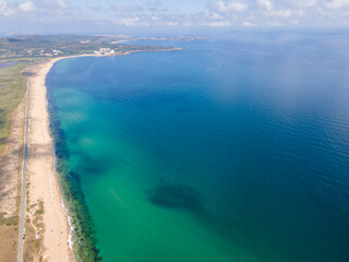Aerial view of Arkutino region near resort of Dyuni, Bulgaria