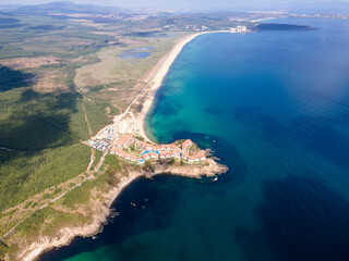 Aerial view of Arkutino region near resort of Dyuni, Bulgaria