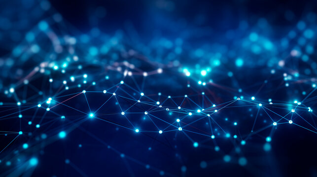 Abstract Digital Connections with Data and Blockchain Technology. Abstrackt Background and Wallpaper	
