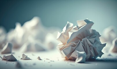 Texture of Crumbled Paper: A Soft and Delicate Surface Captured in Full Frame Shot