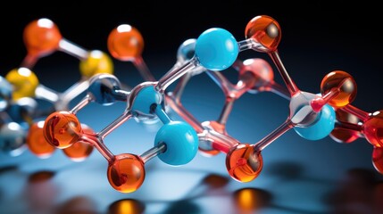 a close up of a molecule