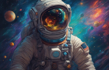 Fototapeta premium Extraterrestrial Galaxy in Deep Space