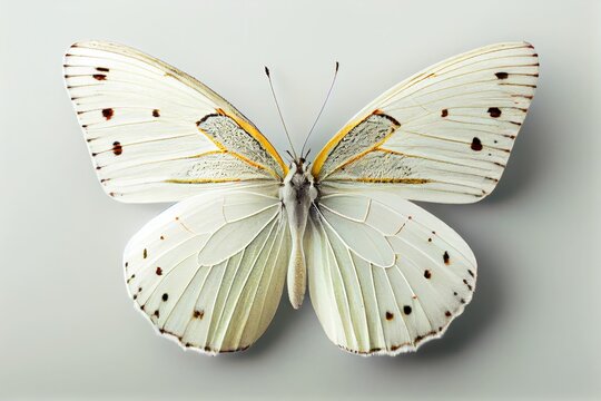 Graceful White Butterfly Captured in Stunning Bird's Eye View Photography