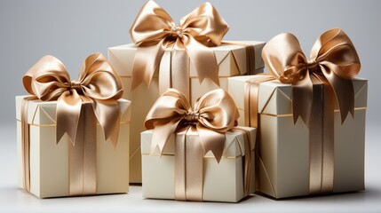 Image of gift boxes on a white background.