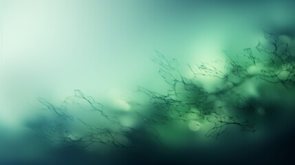 A soft green abstract background with gradient and lines. Generative AI. 