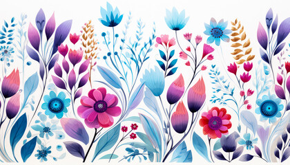 Fototapeta na wymiar Create captivating visuals with our versatile flower illustration collection, Elevate your artistry with intricate floral illustrations and designs