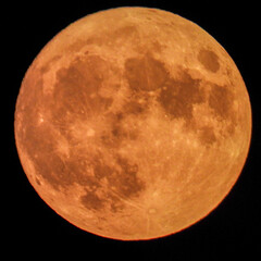 Pleine super lune bleue