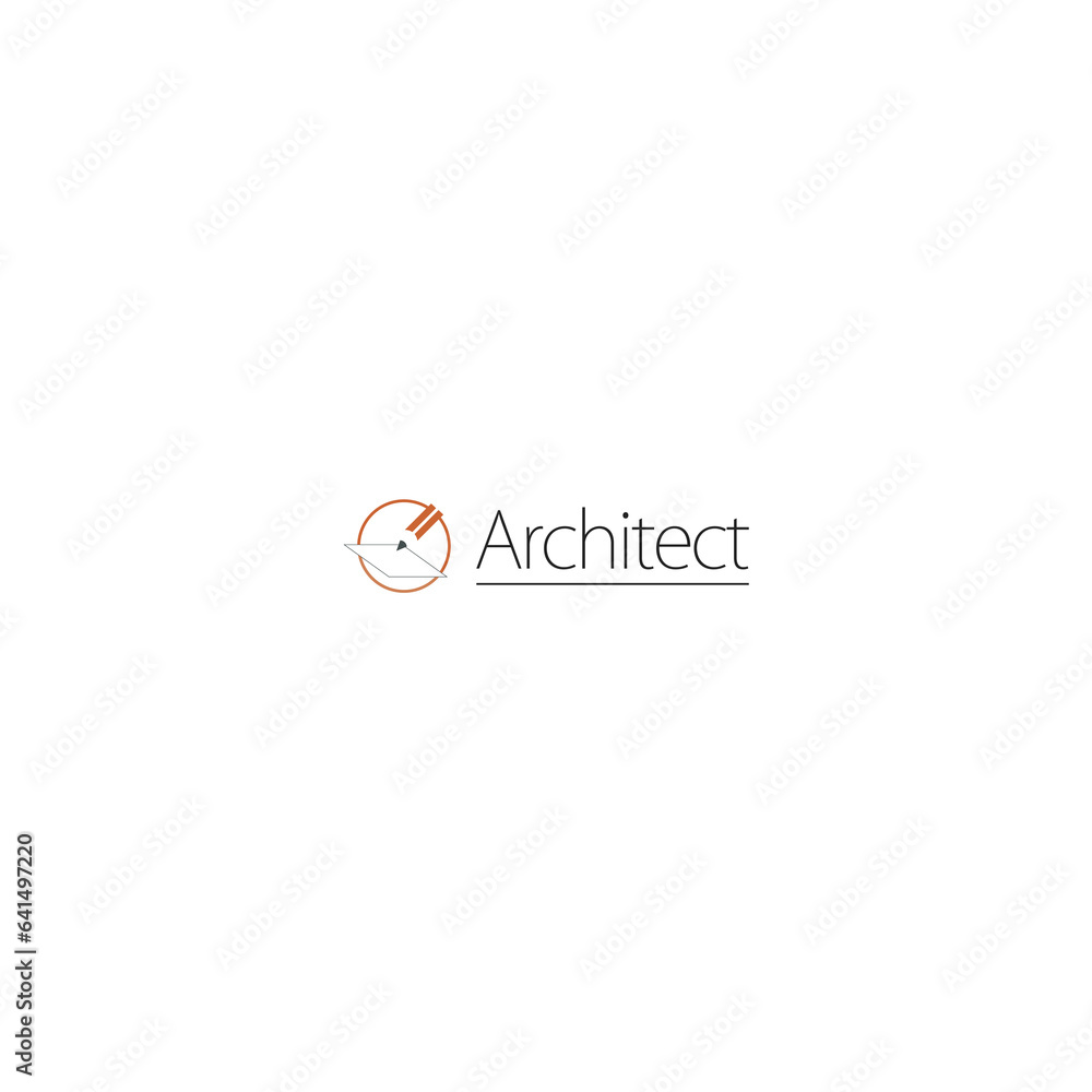 Poster pen design vector for architecture and construction