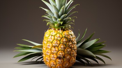 Image of a pineapple on a black background.