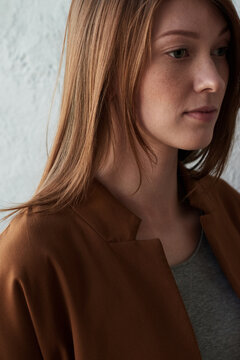 Woman thinking deeply