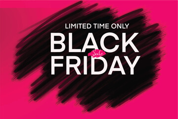 Black friday font text calligraphy sale discount vector illustration marketing offer price store retail shopping business banner label background brush promo advertisement clearance november buyer 