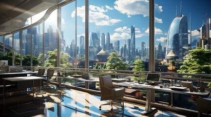 A modern office, generative ai