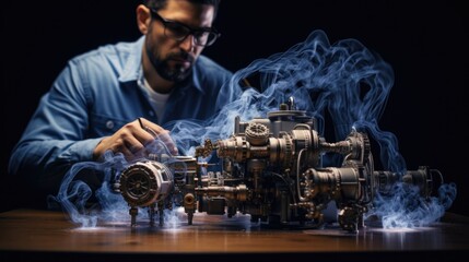 mechanical engineer modeling fluid dynamics generative ai