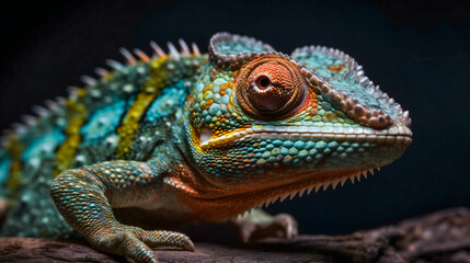Fototapeta premium Colorful Chameleon. 