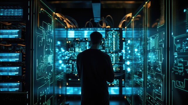 systems engineer configuring server clusters generative ai